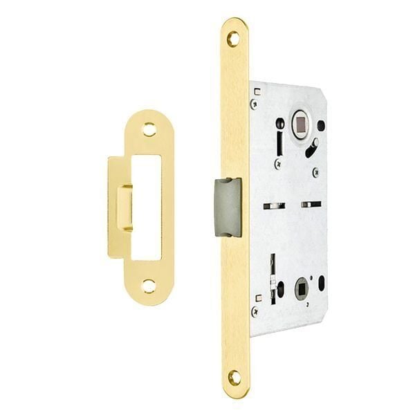 Hafele H50.08 Banyo Tipi (WC) Dilden Kilit Parlak Altın 50/18/90mm