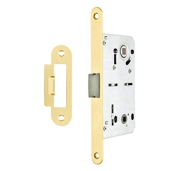 Hafele H50.08 Banyo Tipi (WC) Dilden Kilit Parlak Altın 50/18/90mm