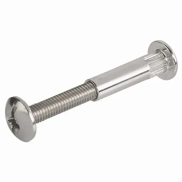 Hafele Montabent Bağlantı Vidası 36-46mm, Mat Nikel Renk (100 Adet)