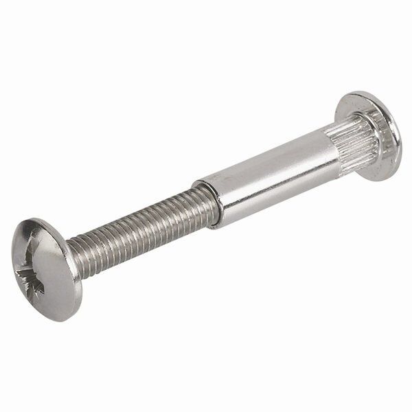 Hafele Montabent Bağlantı Vidası 32-42mm, Mat Nikel Renk (100 Adet)