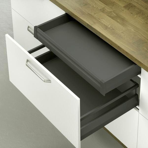 Hafele Matrix Box P35 Vis İç Çekmece 18/92/1200/450mm, Antrasit Renk