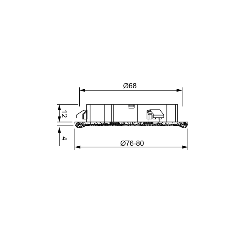 Hafele Acanthus Spot 12V,3000K,Oryantal Gümüş