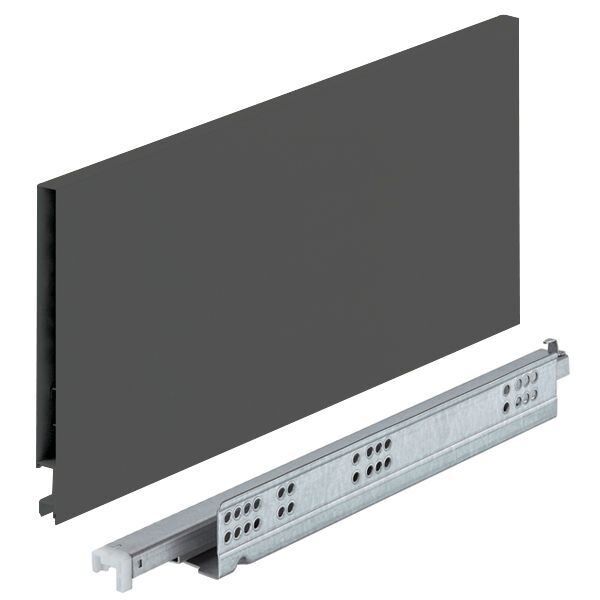 Hafele Matrıx Box Slım Çekmece Seti Antrasit Vidalı 16/175Mm/400Mm 30Kg