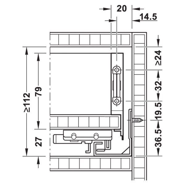 Hafele Matrıx Box Slım Çekmece Seti Mat Beyaz Vidalı 16/89Mm/350Mm 30Kg