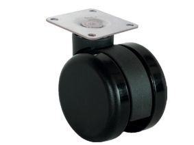 Hafele OFFICE Tekerlek,plk,f.siz,siyah,Ø60x74mm