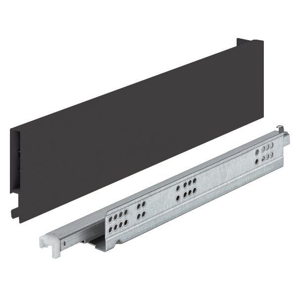 Hafele Matrıx Box Slım Çekmece Seti Antrasit Vidalı 16/89Mm/500Mm 30Kg