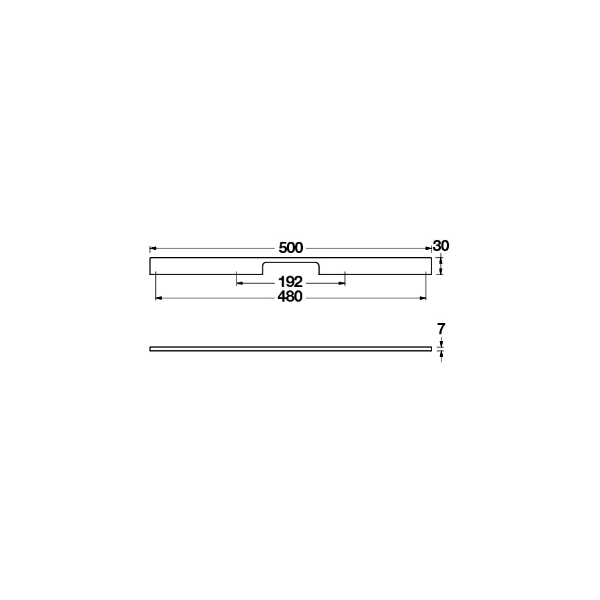 Hafele Mobilya Kulpu Mia2 500mm Parlak Krom