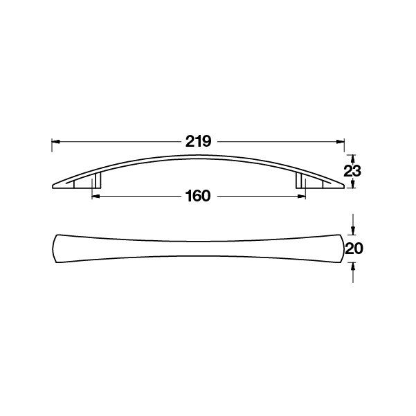 Hafele Mobilya Kulpu Neal 160mm Mat Siyah