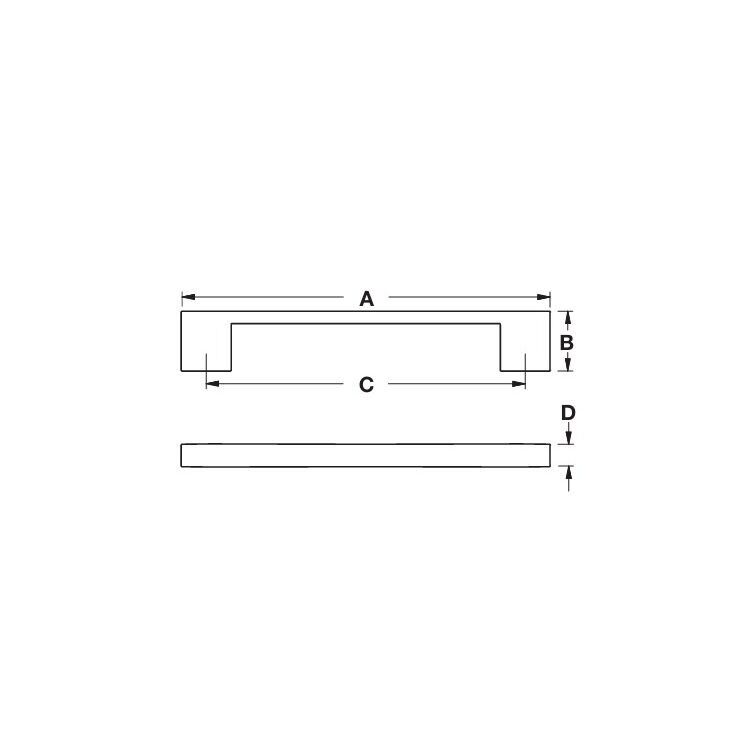 Hafele HANNAH III Kulp p. çelik renkli 224mm