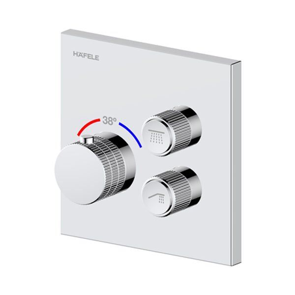 Hafele MASTERMIX 2F Termostatik Ankastre Banyo Bataryası İki Fonksiyonlu Parlak Krom