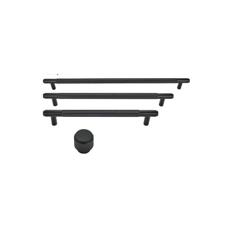 Hafele VERONA II Mat Siyah Renk 224 mm Akslı Kulp