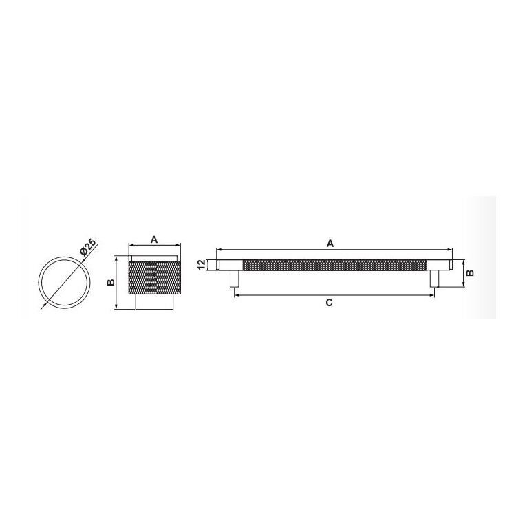 Hafele VERONA II Antik Bronz Renk 160 mm Akslı Kulp