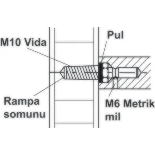 Hafele Çekme Kol Bağlantı Elemanı Tek Taraflı 20-69cm