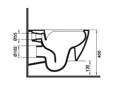 Hafele SOLIS WALL R52 Asma Klozet Parlak Beyaz