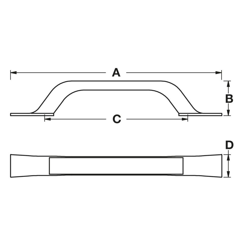 Hafele AURE Antik Bronz Renk 96/128 mm Mobilya Akslı Kulp