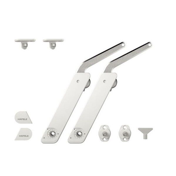 Hafele Free Flap H 1.5 Çift Makas Seti A Beyaz/Nikel