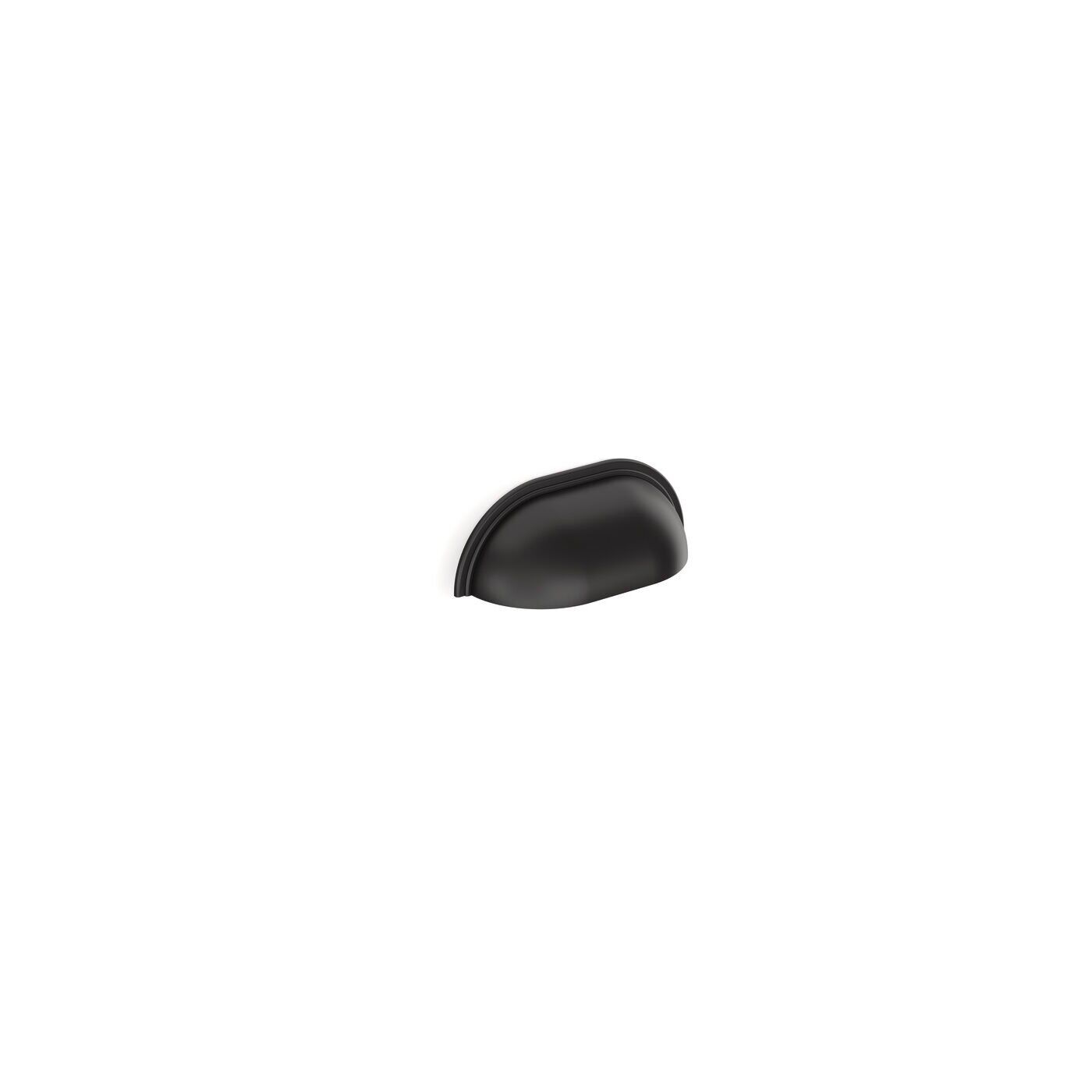Hafele MUSSEL Mat Siyah Renk 64 mm Mobilya Kabuk Kulp