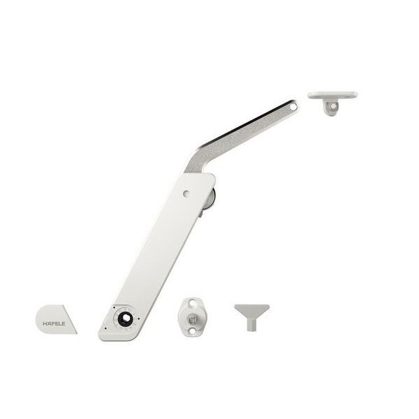 Hafele Free Flap H 1.5 Sol Yön Makas Seti D, Beyaz Renk