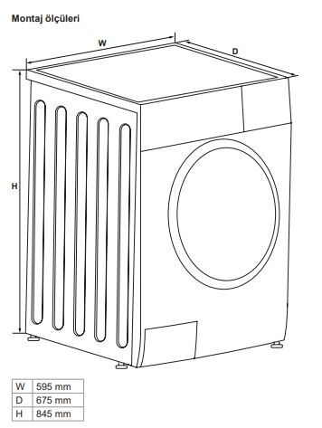 Hafele Kurutma Makinası Solo 10kg Gri