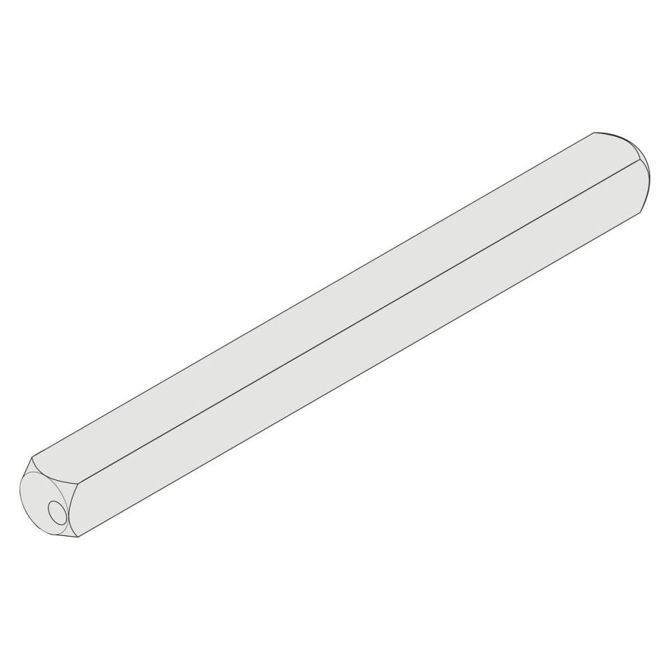 Hafele Çift Taraflı Mil, Nikel, 8x8x95 mm Kapı Kolu Montaj Aksesuarı