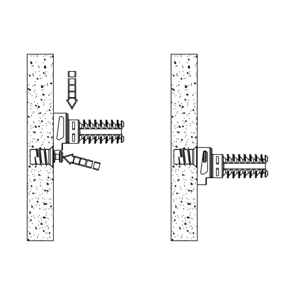 Hafele FLY Yaylı Mil  Bastırılarak Ø 5mm