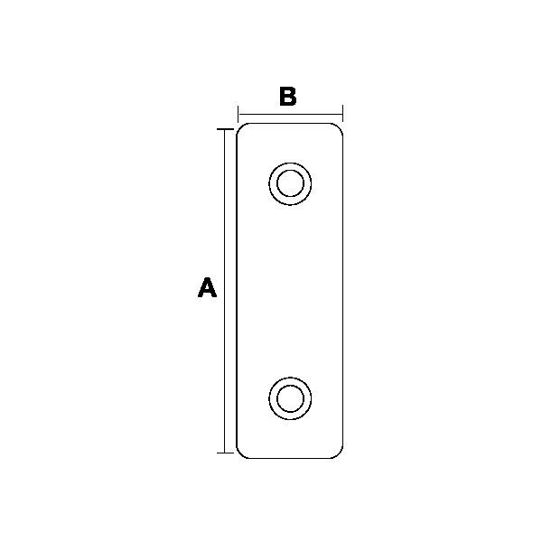 Hafele Baza Pabucu 53x11x6mm, Beyaz
