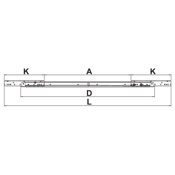 Hafele TABLET02 Açılır masa mek. 770/1200mm