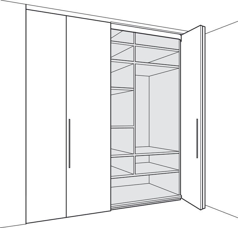 Hafele CONCEPTA 25 1 Çift Kapak Sağ 1250-1850mm
