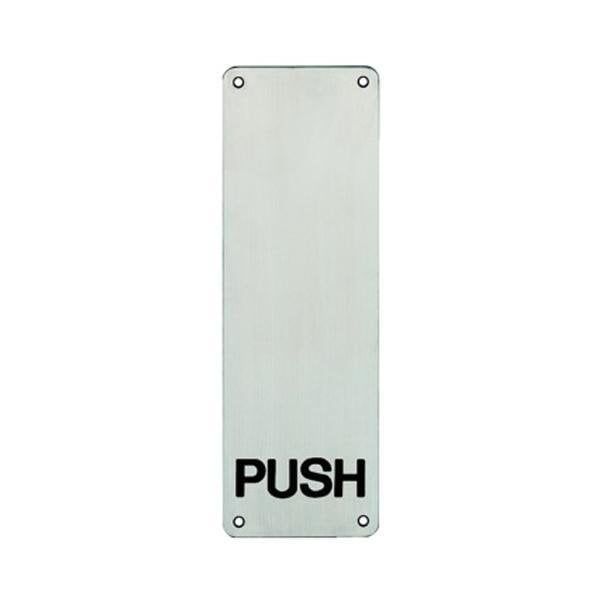Hafele İtme Plakası 1,5x100x300mm Mat Paslanmaz Çelik Renk
