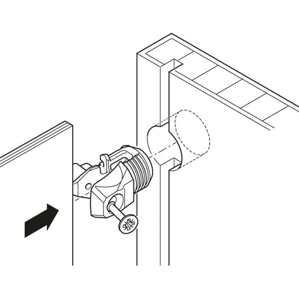 Hafele Rpc S 15/25 Arka Panel Bağlantı Elemanı Beyaz (100 Adet)