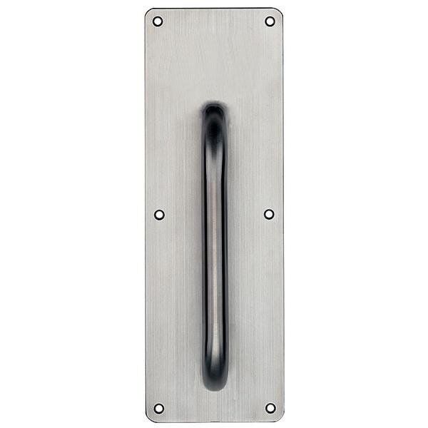 Hafele İtme Plakası Kollu 100x300mm Mat Paslanmaz Çelik