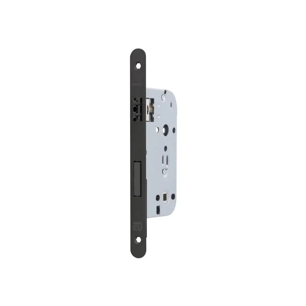 Hafele Wc Çarpma Kilit (Makaralı Kilit) 50/20mm, Mat Siyah Renk
