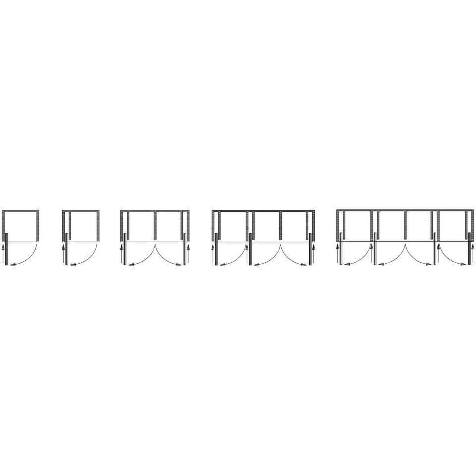 Hafele  Slido F-Park71 16A, Ahşap Pivot Kayar Kapaklar , Set