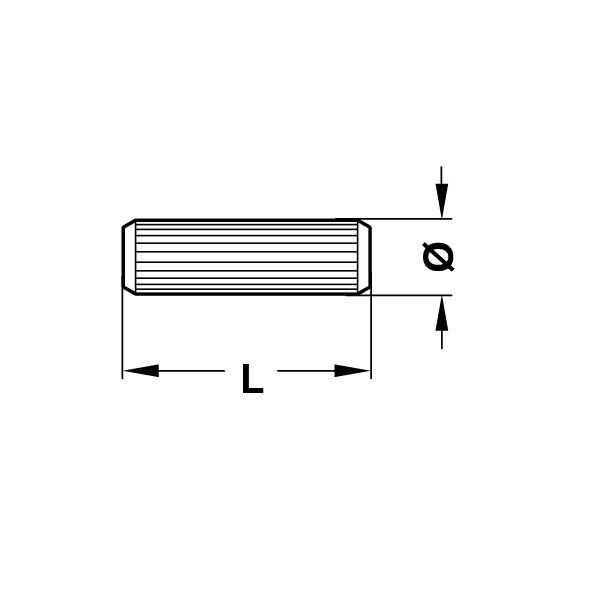 Hafele Kavilya Plastik Bej 8x30mm (100 Adet)