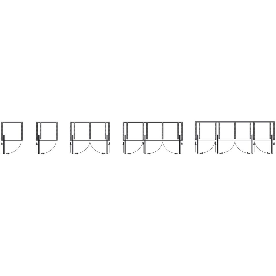 Hafele  Slido F-Park71 16A, Ahşap Pivot Kayar Kapaklar , Set