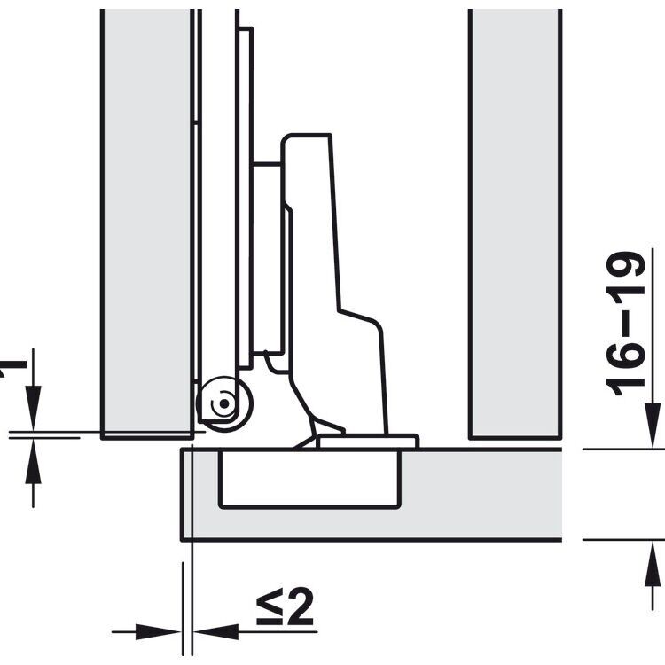 Hafele Slido F-Park71 16B/25B Kapak Montaj Seti
