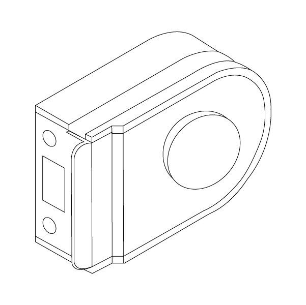 Hafele Nova Cam Kapı Karşılık Mat Krom Renk