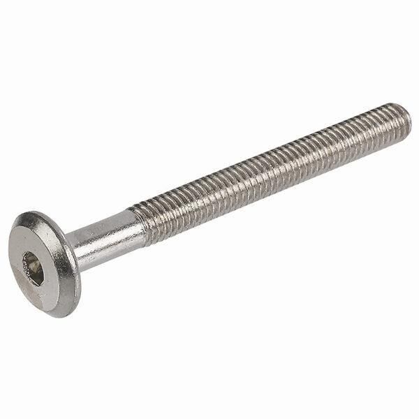 Hafele Yassı Başlı Vida M6x40mm, Nikel Kaplama (100 Adet)