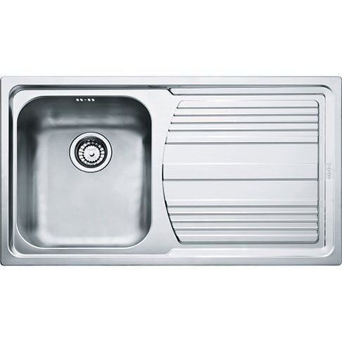 Franke Çelik Eviye Logica Line LLX 611-86 Tek Gözlü Tezgah Üstü Inox Sol Damlalıklı