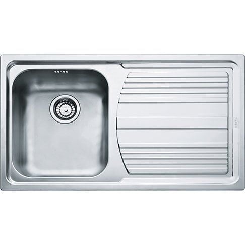 Franke Çelik Eviye Logica Line LLX 611-86 Tek Gözlü Tezgah Üstü Inox Sol Damlalıklı