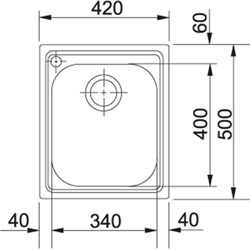 Franke Armonia Çelik Eviye AMX 610