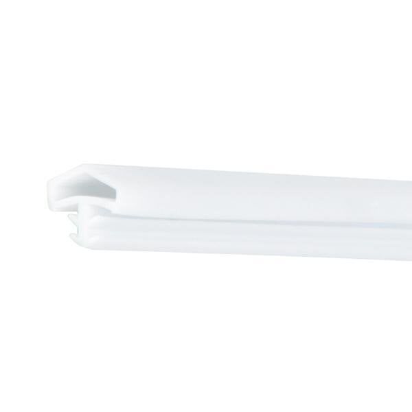 Hafele Ortadan Basan F03 Çatı Tipi Kapı Fitili 12mm, Mat Beyaz Renk (100 Metre)
