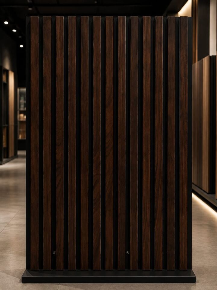Akustik Panel (Koyu ceviz rengi)