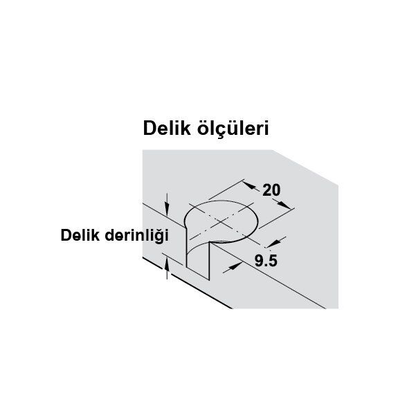 Hafele Rafix-Se Karartılmış Gövde 19mm (100 Adet)