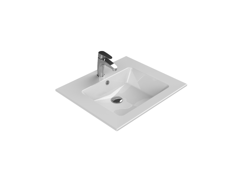İbiza Serisi Etajerli Lavabo 61*51 cm