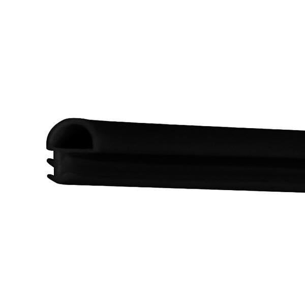 Hafele F01 Yandan Basan D Tipi Kapı Fitili 10mm, Siyah Renk (100 Metre)