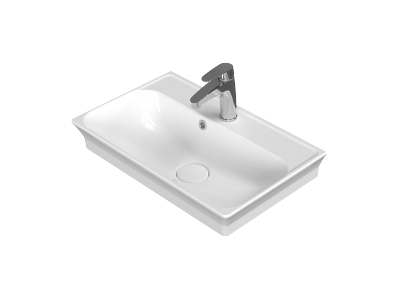 Blue Serisi Etajerli Lavabo Clean Active (Antibakteriyel) 80*38 cm