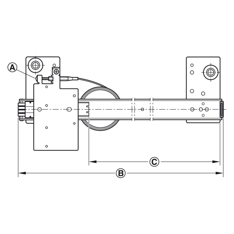 Hafele Ahşap - Pivot Kayar Kapak Slido F-Park71 16B