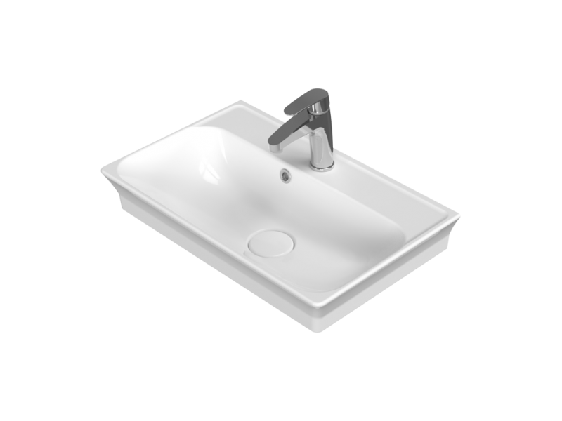 Blue Serisi Etajerli Lavabo Clean Active (Antibakteriyel) 60*38 cm