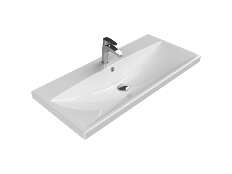 Elite Serisi Etajerli Lavabo Clean Active(Antibakteriyel) 120*45 cm